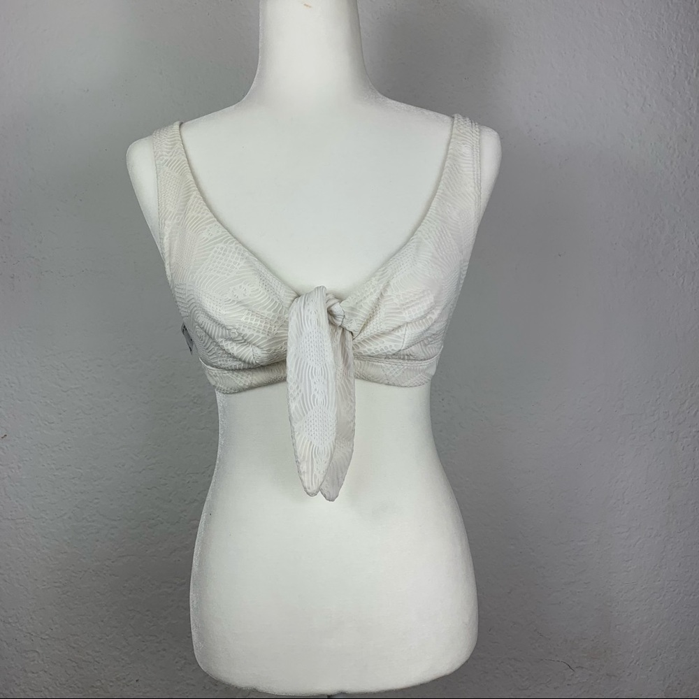 ASOS Knot Front Detail Swim Top